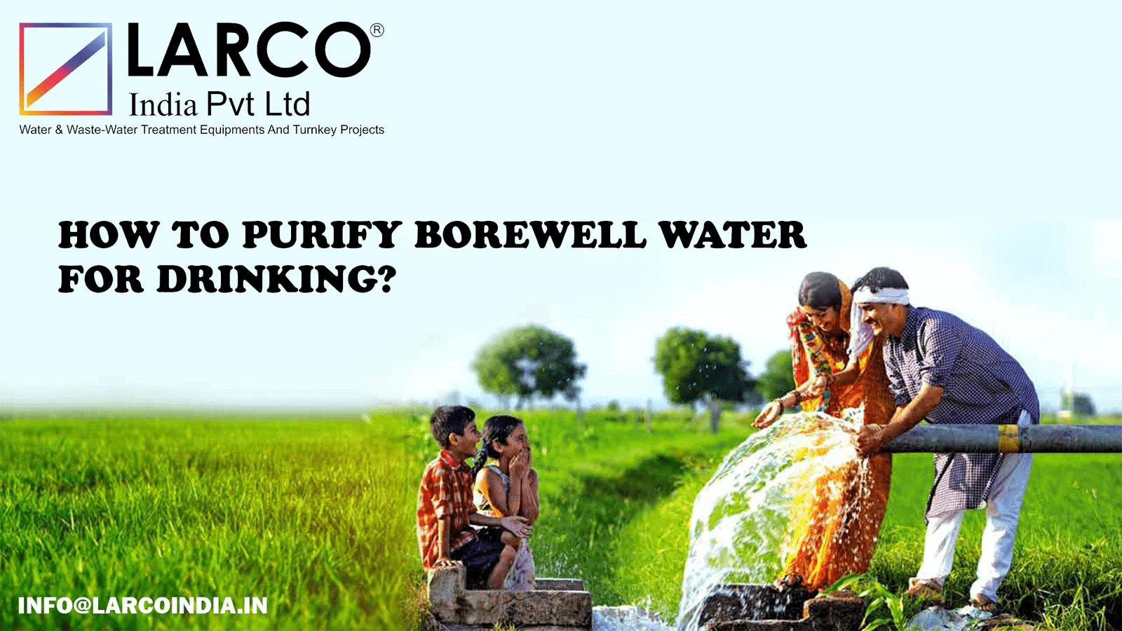 how to purify borewell water for drinking